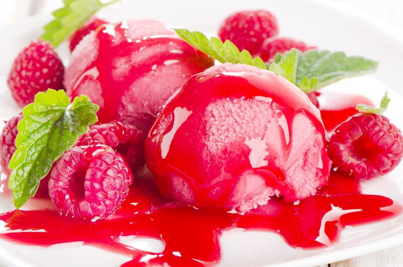 Raspberry Ice Cream — Red