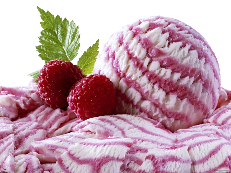 Raspberry Ice Cream — White