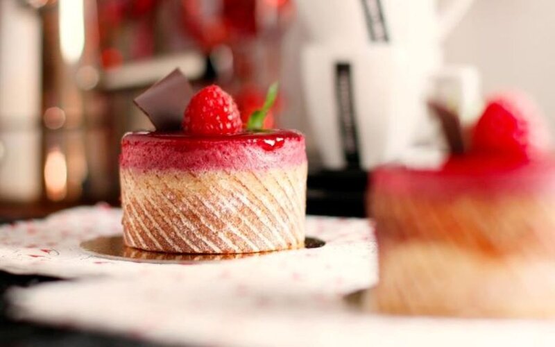 Raspberry Mousse Cake