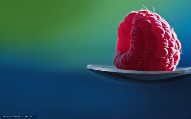 Raspberry on a Spoon — Red