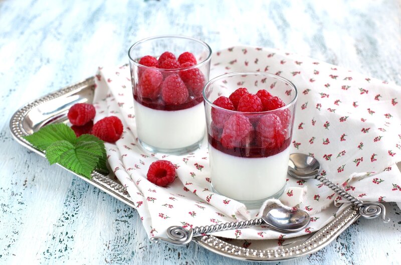 Raspberry Panna Cotta