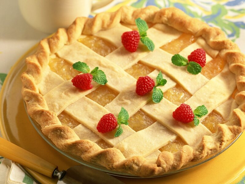 Raspberry Pie with Lattice Crust