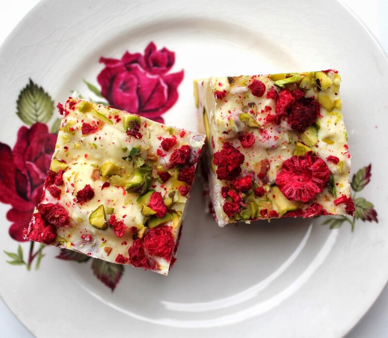 Raspberry Pistachio Bars