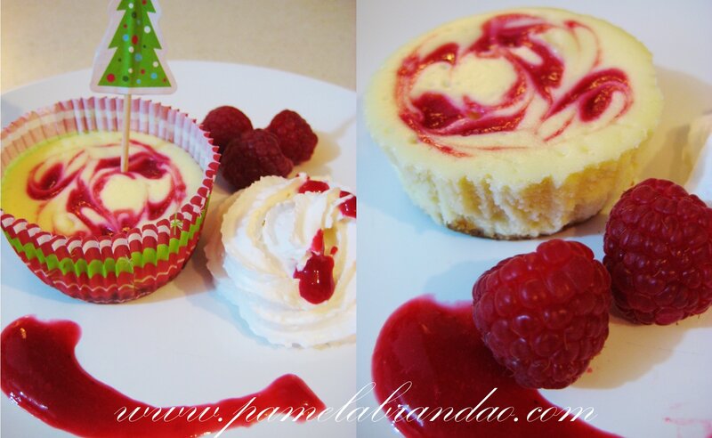 Raspberry Swirl Cheesecake — Red