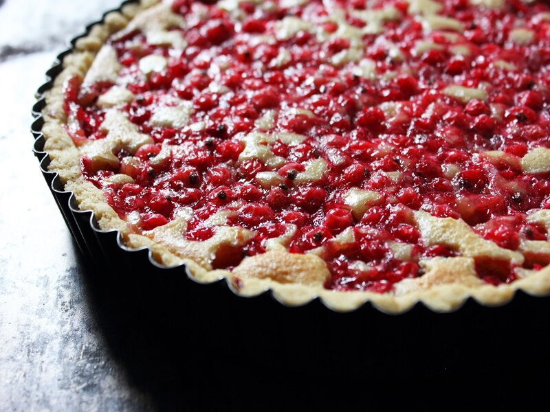 Raspberry Tart in Pan