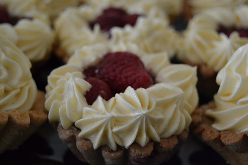Raspberry Tarts — White