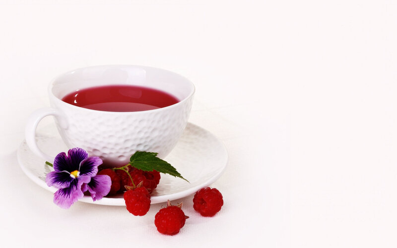 Raspberry Tea Cup