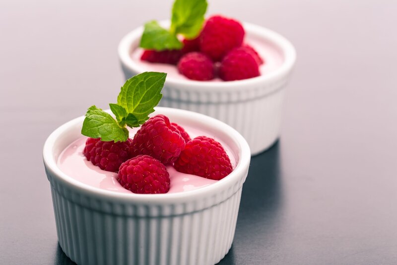 Raspberry Yogurt Dessert — White