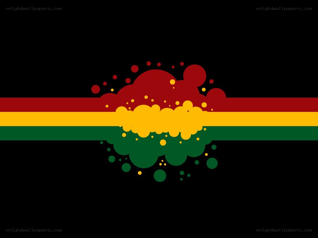 Rasta flag with abstract design