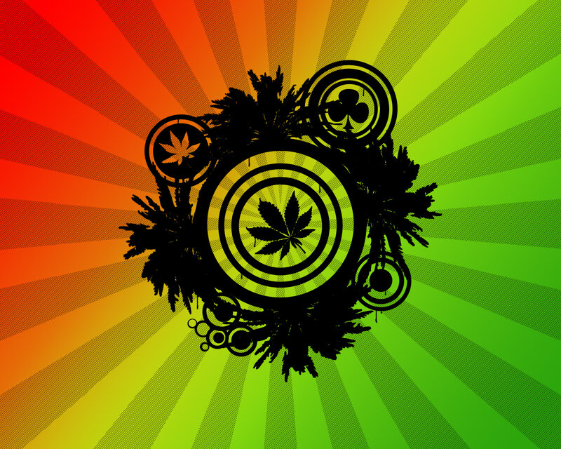 Rasta-themed graphic design
