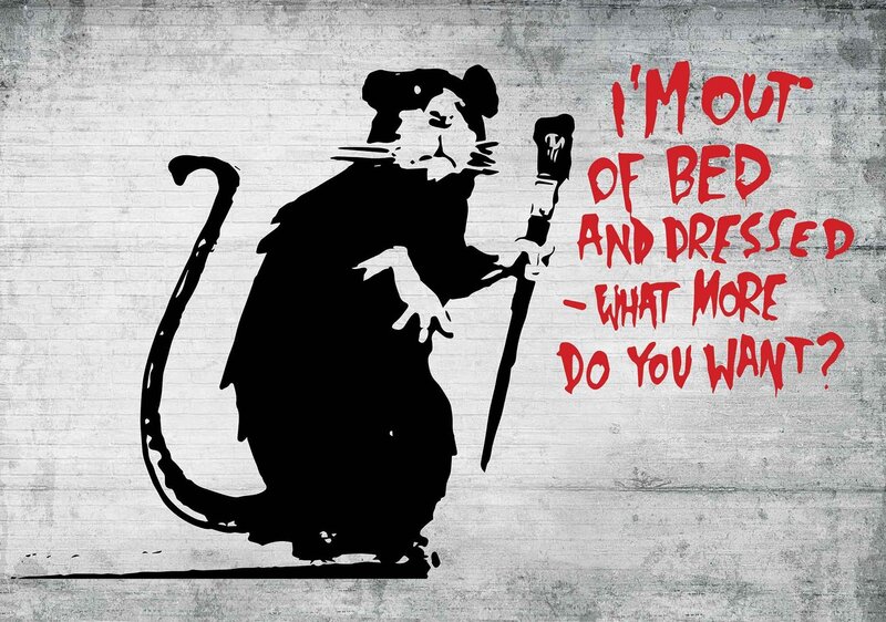 Rat Holding a Cane