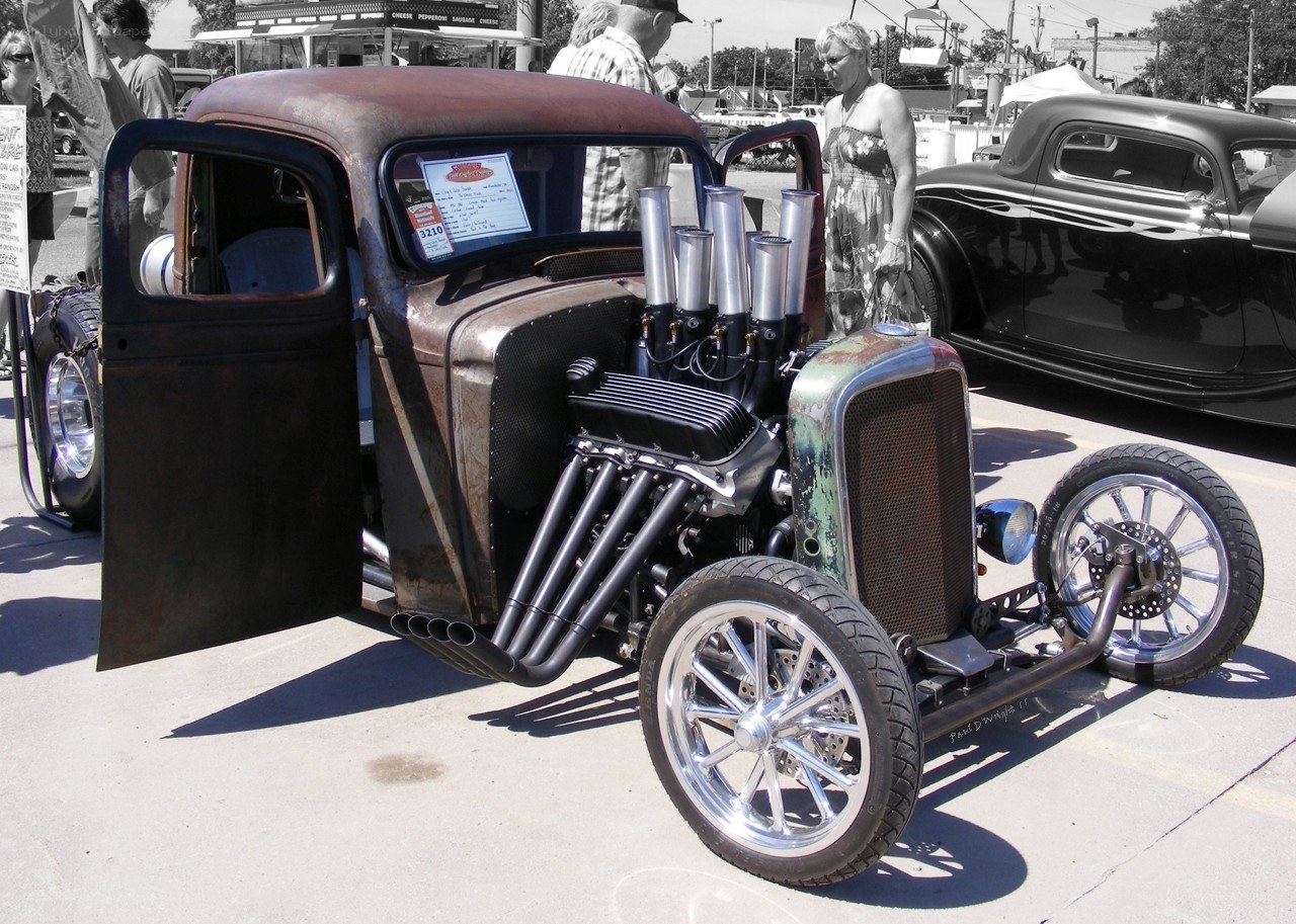 Rat rod hot rod car