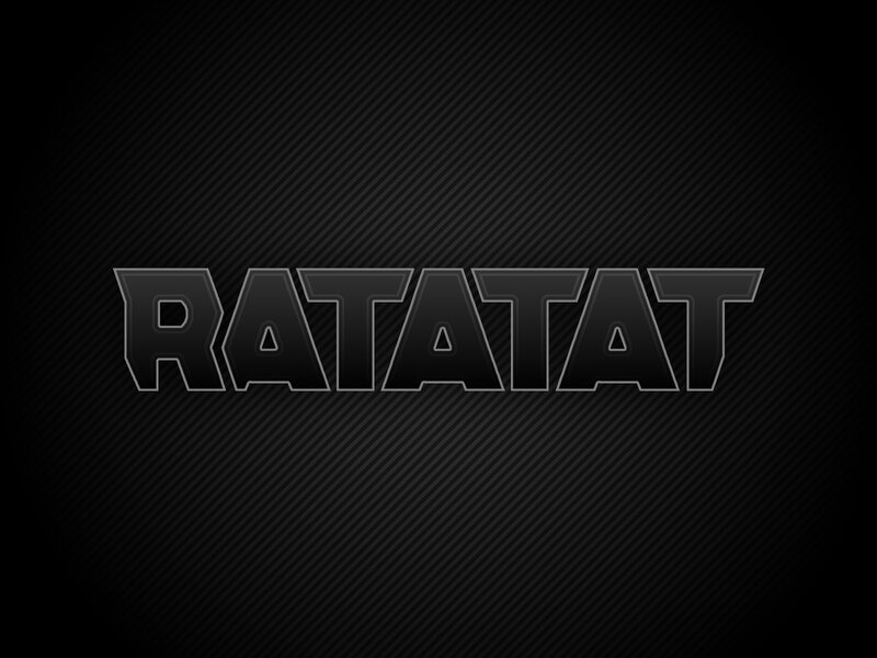 Ratatat logo on dark background