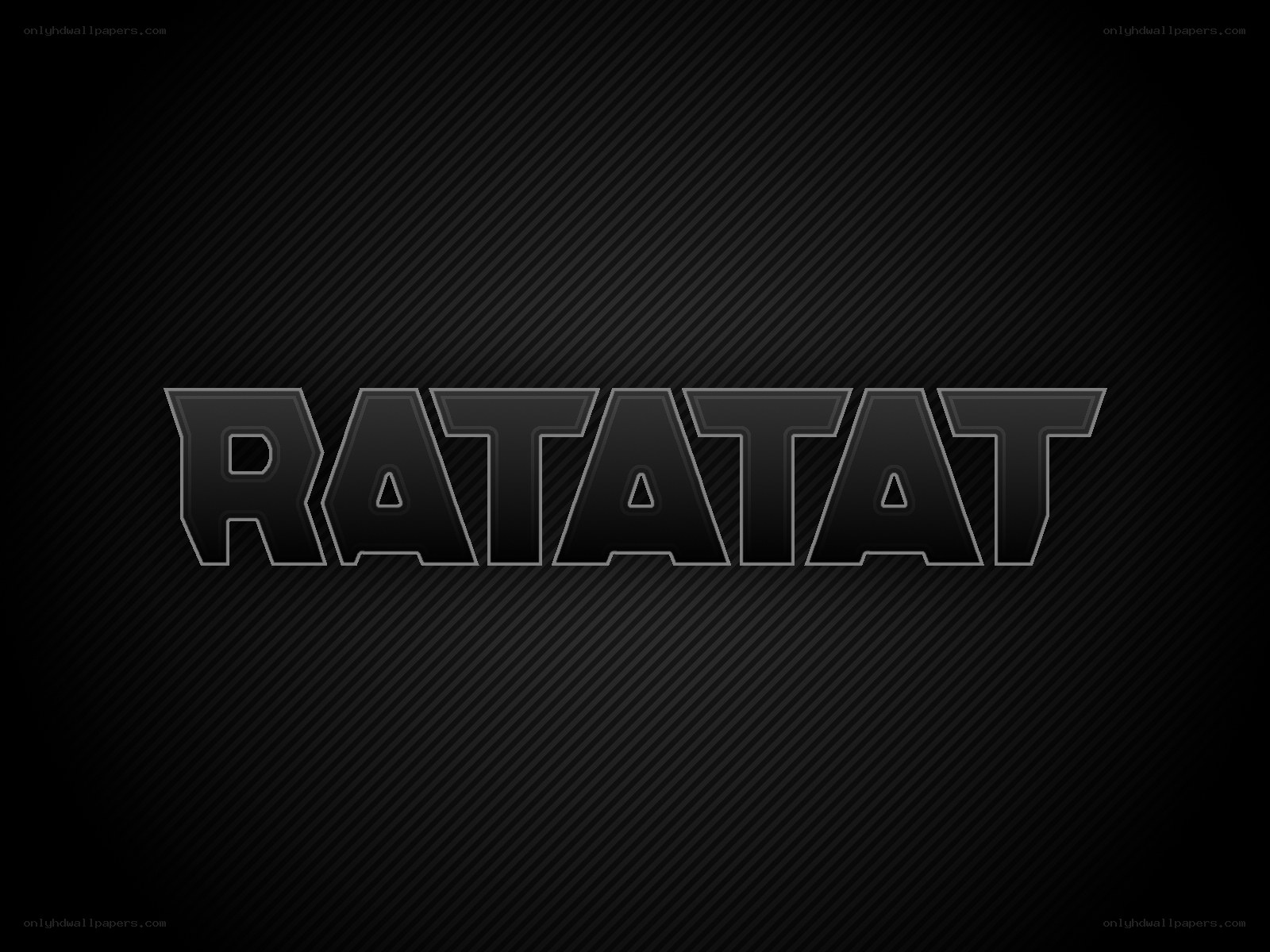 Ratatat logo on dark background