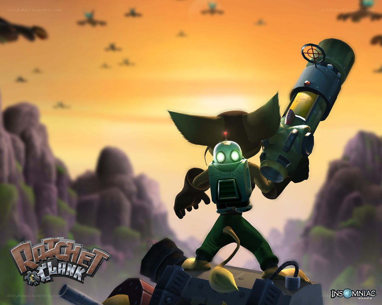 Ratchet and Clank action scene