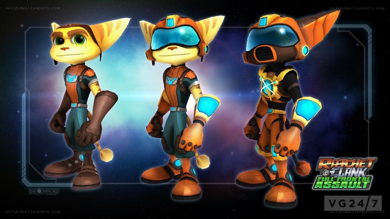 Ratchet and Clank character designs
