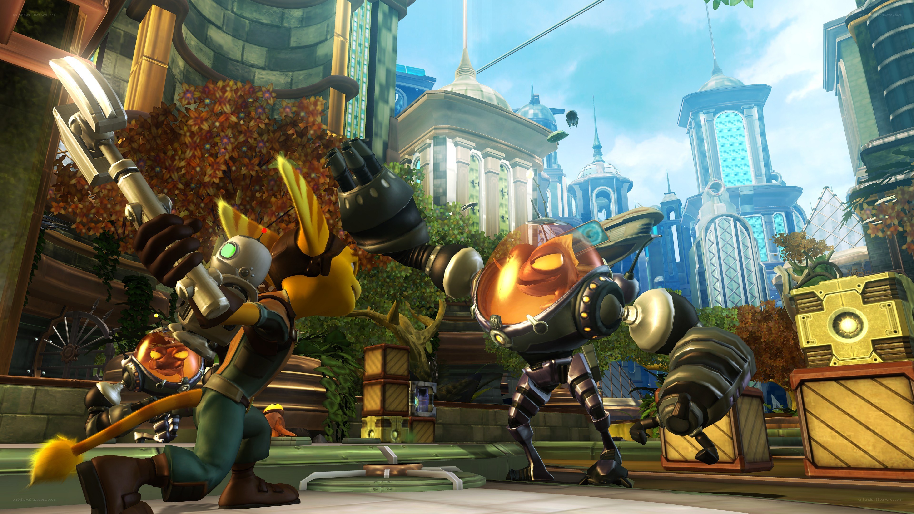 Ratchet and Clank in action