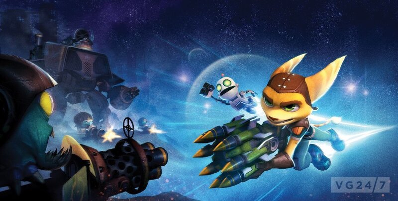 Ratchet and Clank in space