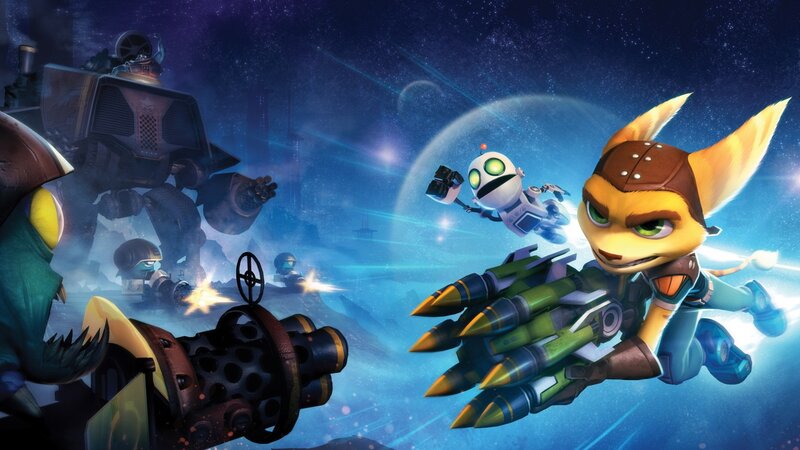 Ratchet and Clank in space battle