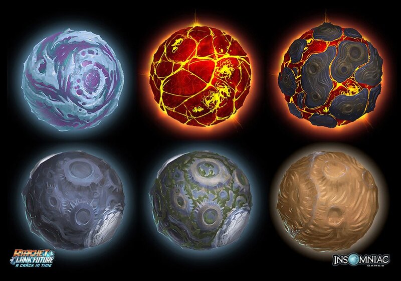 Ratchet & Clank planet concepts