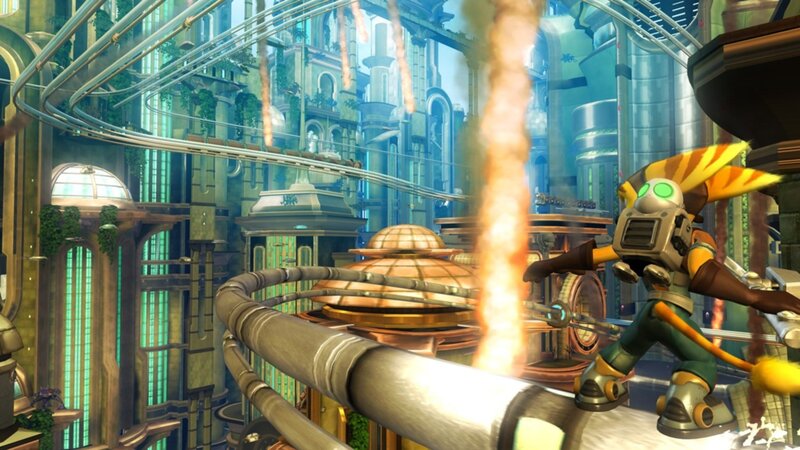 Ratchet in a futuristic city