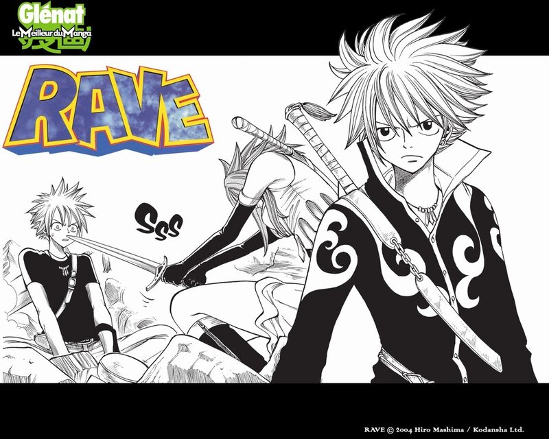 Rave manga character art