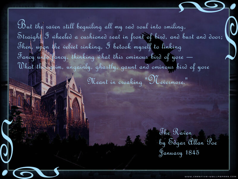 Raven Flying over Cathedral