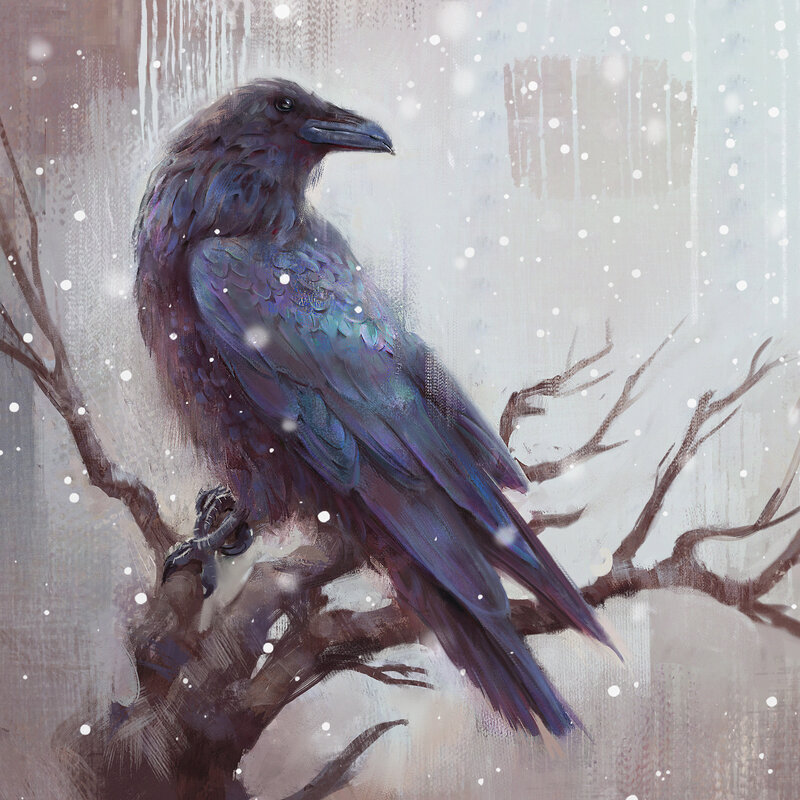 Raven on a Branch