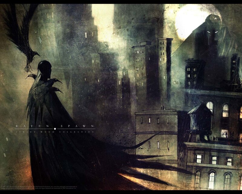 Raven Spawn in a dark city