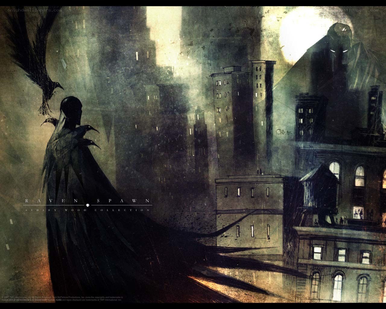 Raven Spawn in a dark city