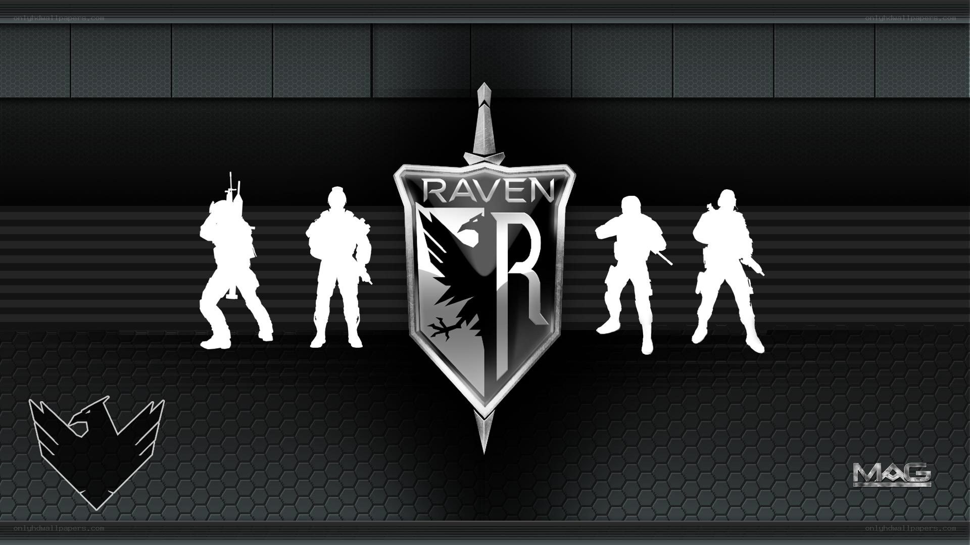 Raven team logo wallpaper