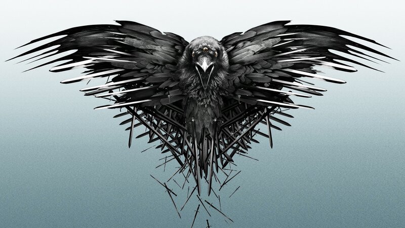 Raven with Spiked Wings