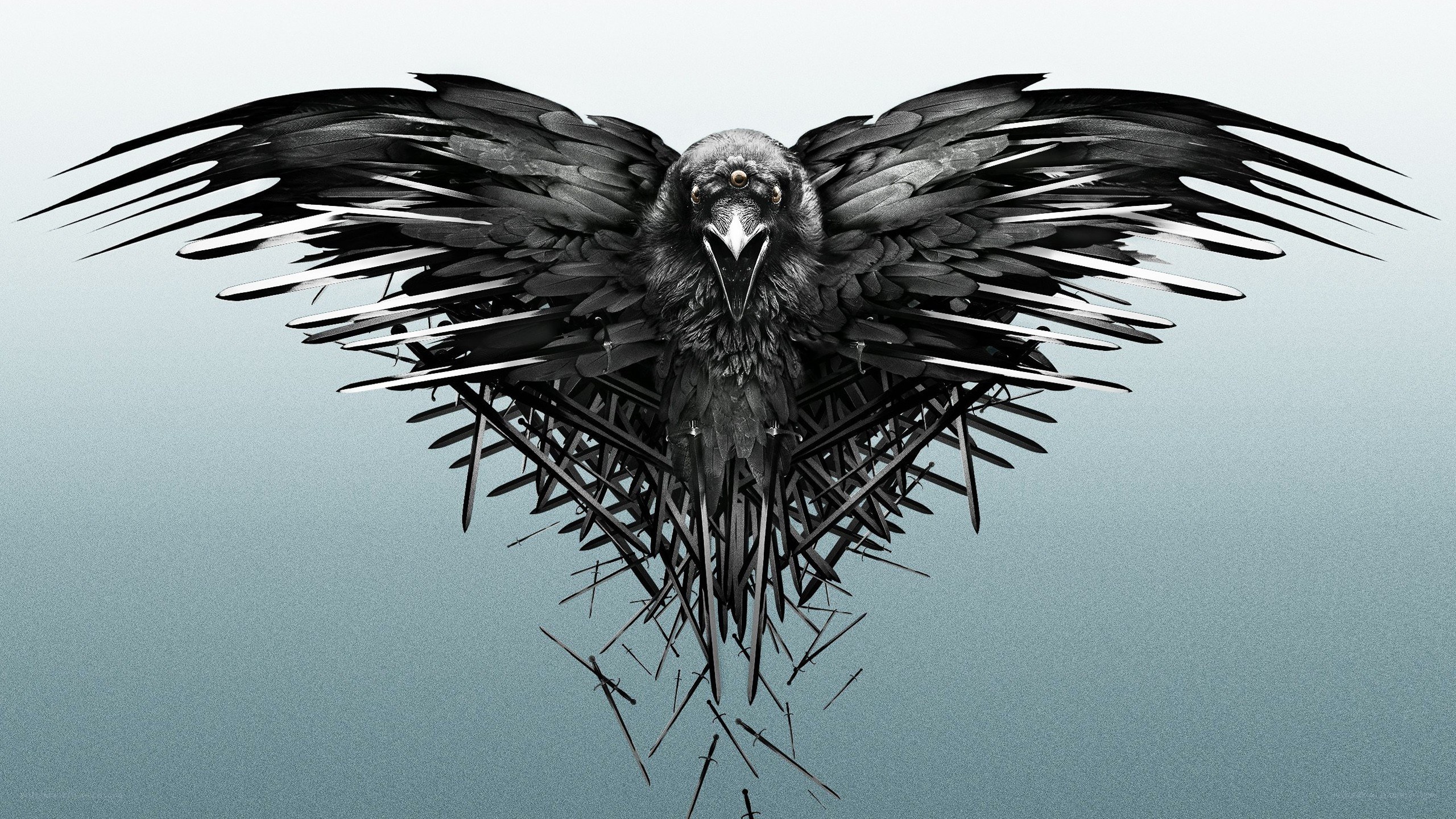 Raven with Spiked Wings