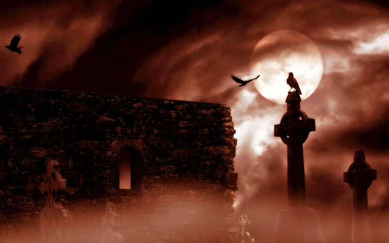 Ravens on Gravestones