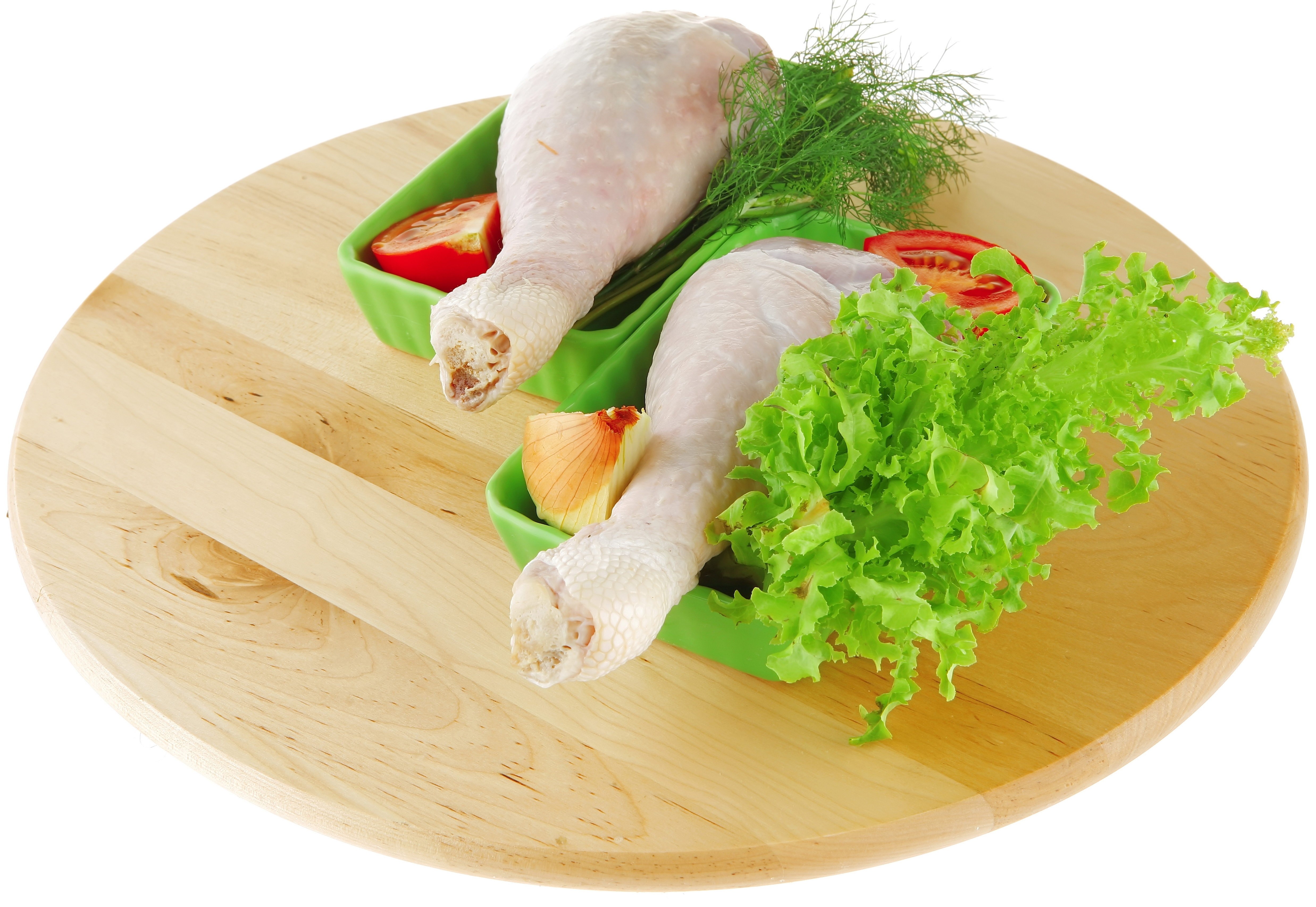 raw chicken and vegetables