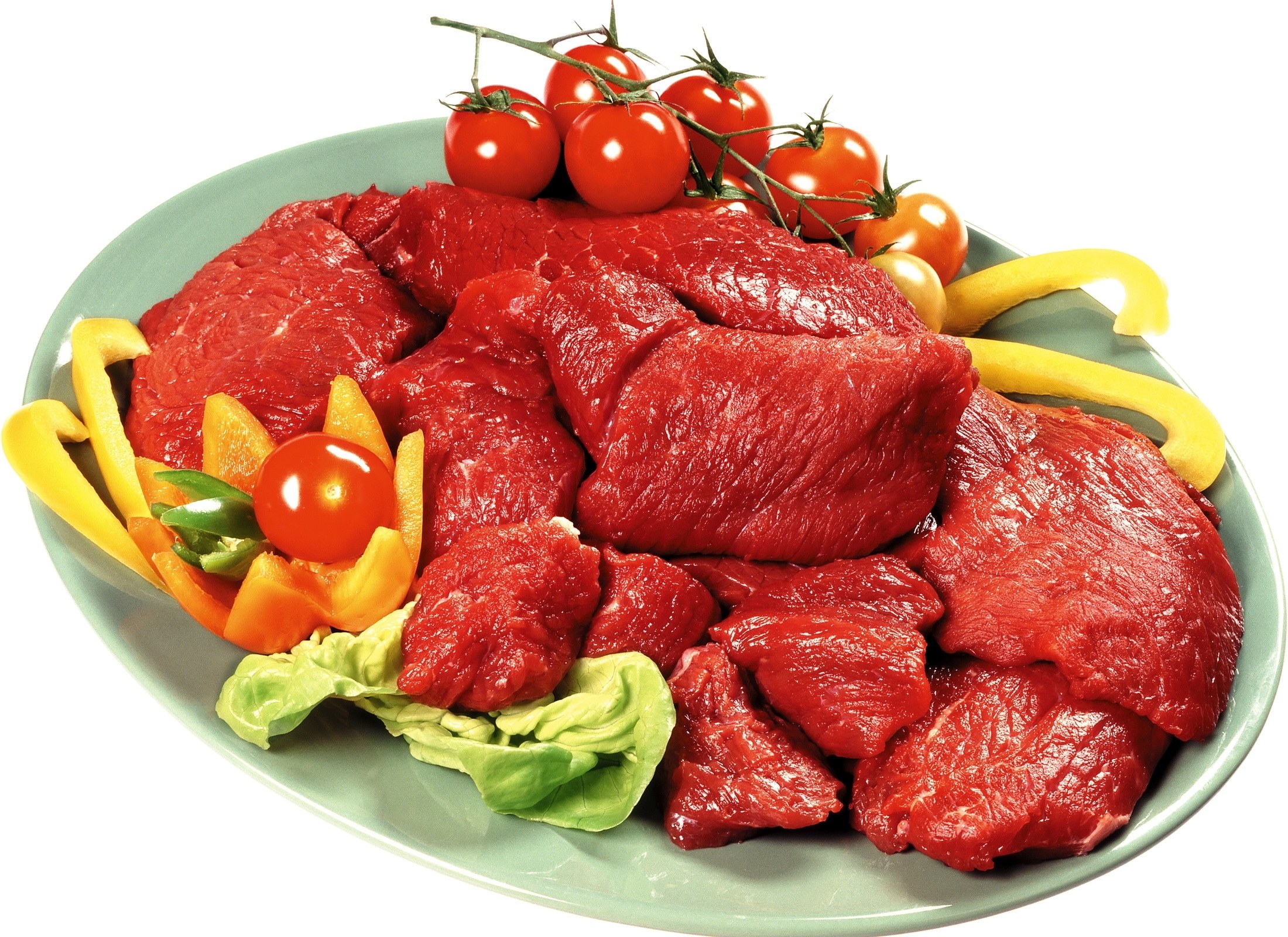 raw meat with vegetables