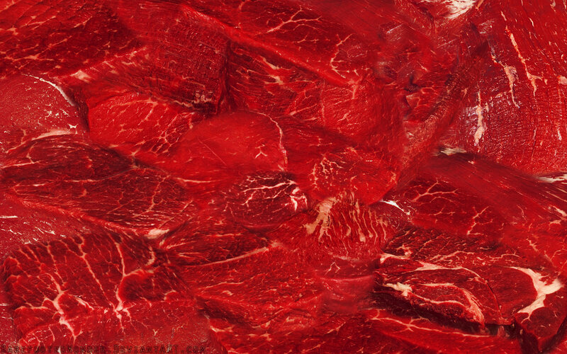 raw red meat texture