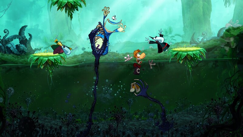 Rayman in a swamp