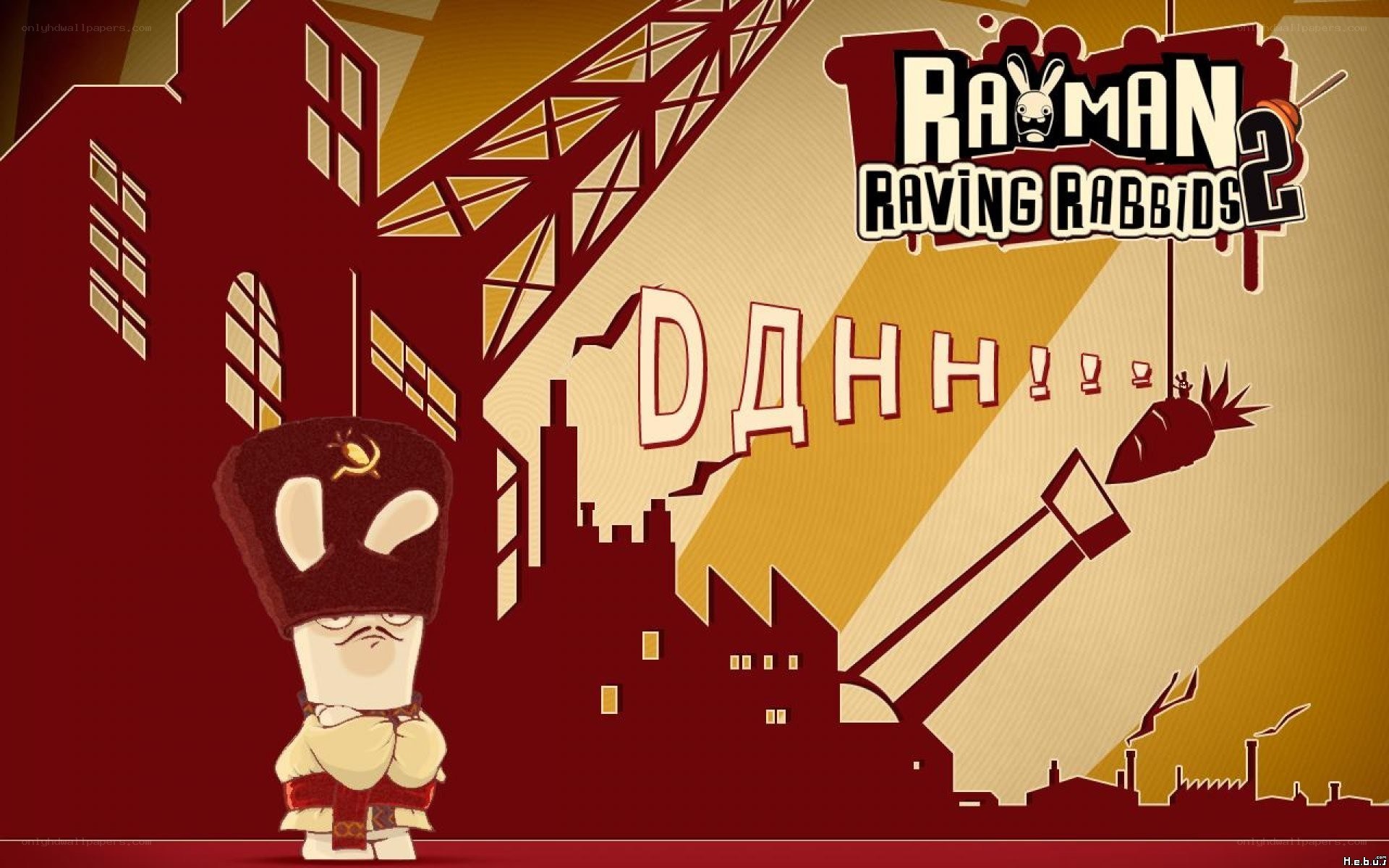 Rayman Raving Rabbids 2 title screen