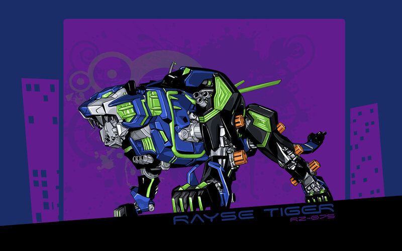 Rayse Tiger robot character