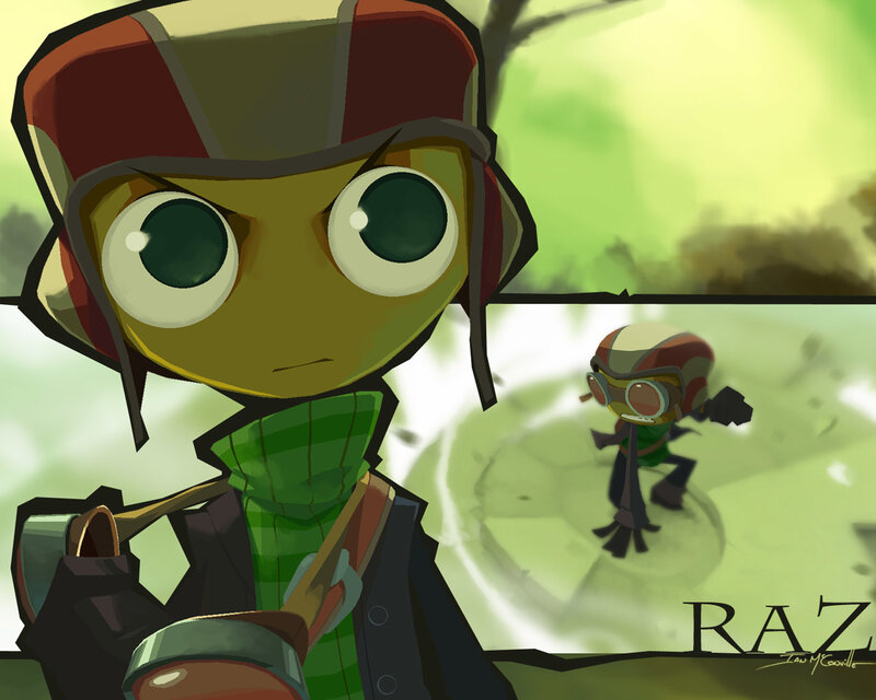 Raz character illustration