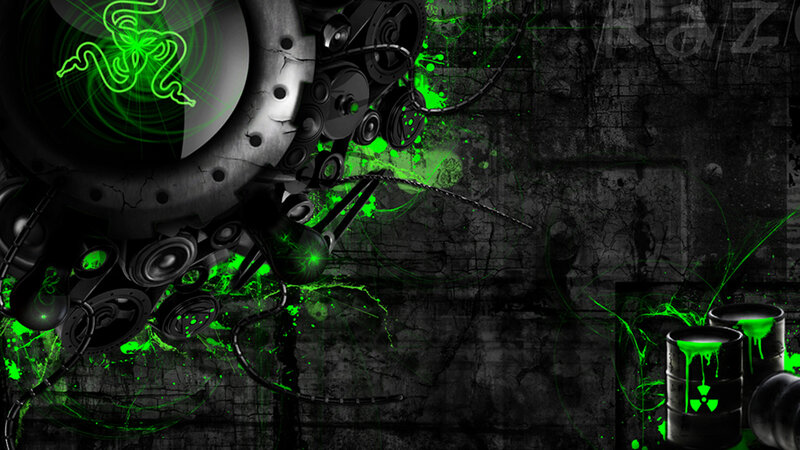 Razer green tech wallpaper