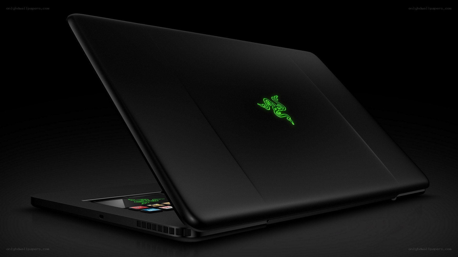 Razer laptop with green logo