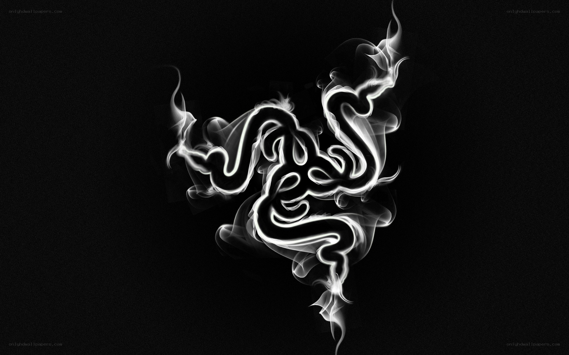 Razer logo in smoke
