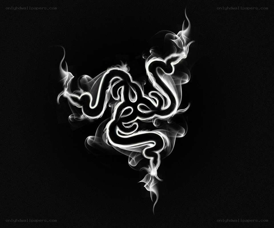 Razer logo in smoke
