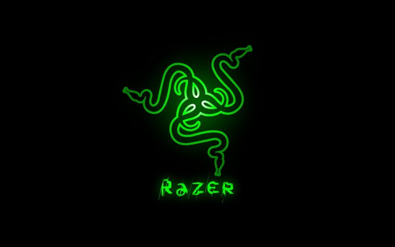 Razer logo neon green