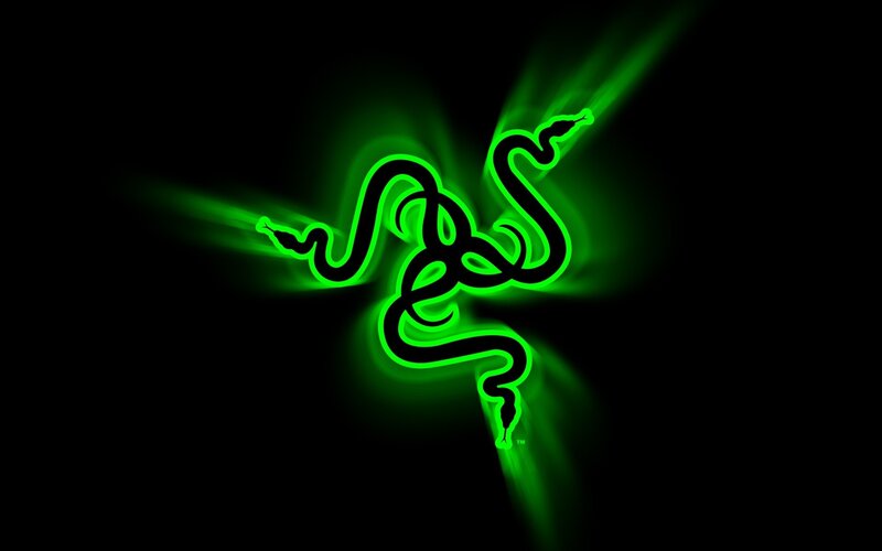 Razer logo neon green