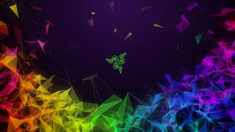 Razer Logo on Abstract Background — Purple