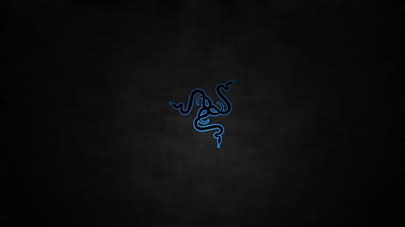 Razer logo on dark background
