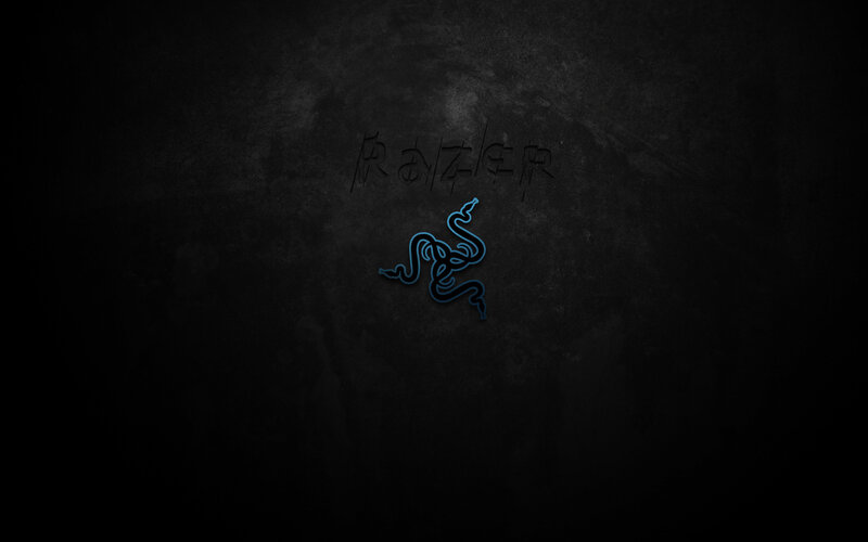 Razer Logo on Dark Background — Black, Digital Art